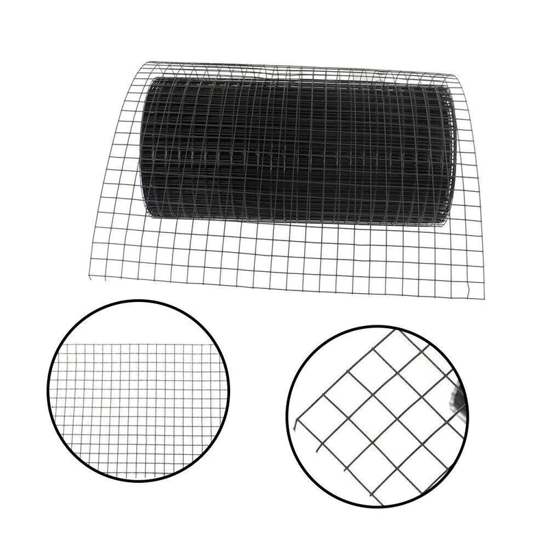 DURAFORCE 24"x100' Hardware Cloth Welded Wire Fence Vinyl Coated W/ Glove And Plier 1 Poll