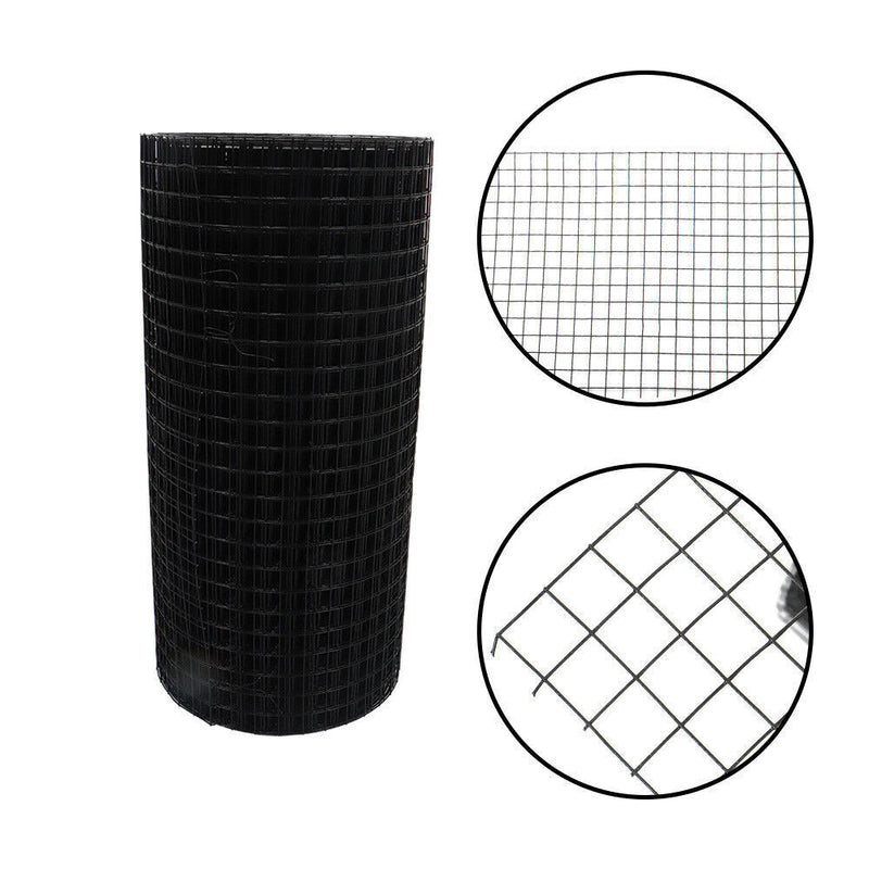 DURAFORCE 24"x100' Hardware Cloth Welded Wire Fence Vinyl Coated W/ Glove And Plier 1 Poll