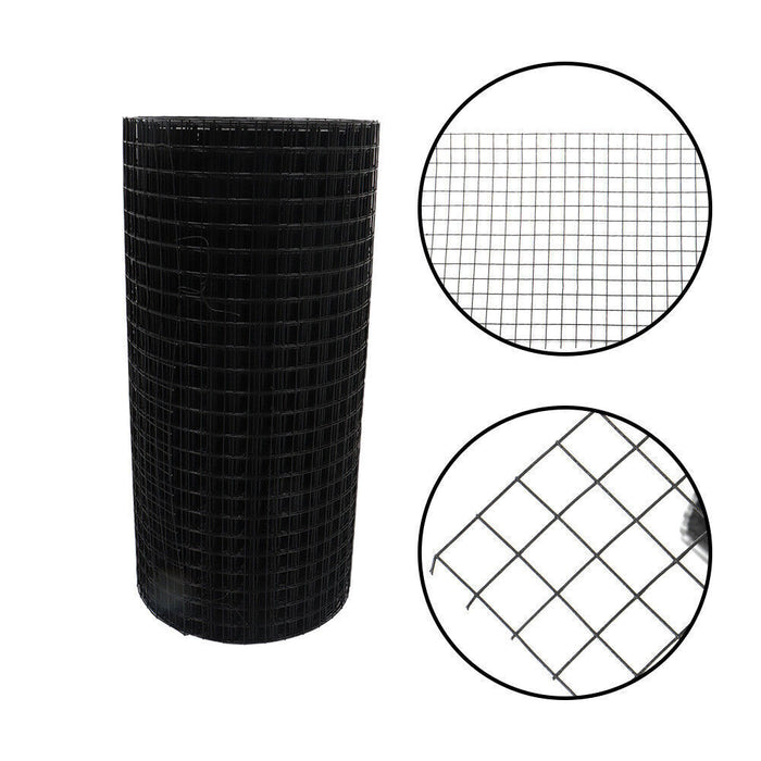 DURAFORCE 24"x100' Hardware Cloth Welded Wire Fence Vinyl Coated W/ Glove And Plier 1 Poll