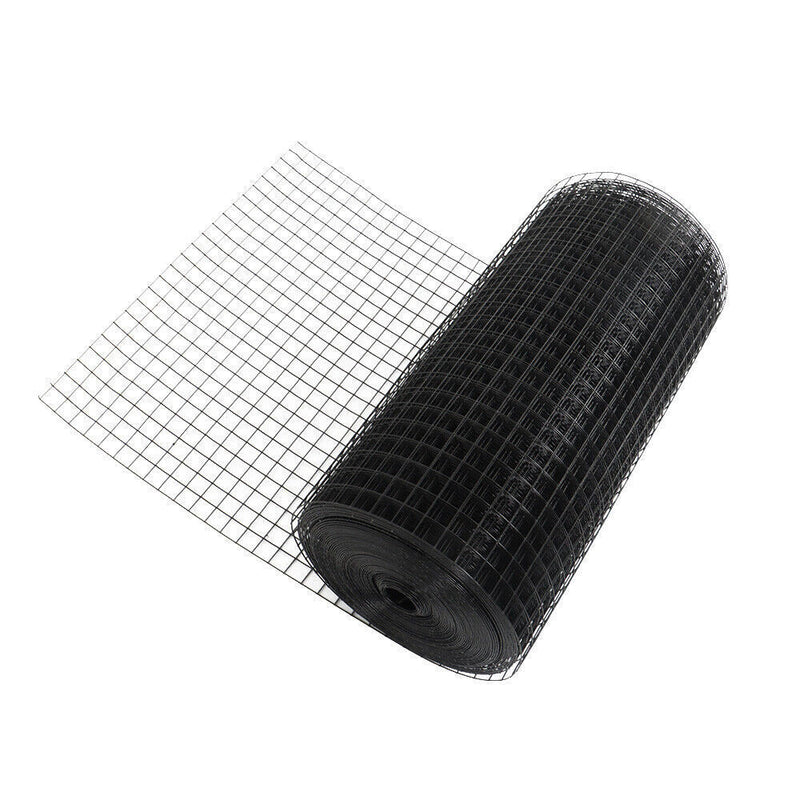 DURAFORCE 24"x100' Hardware Cloth Welded Wire Fence Vinyl Coated W/ Glove And Plier 1 Poll