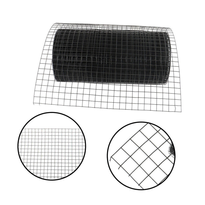 DURAFORCE 24"x100' Hardware Cloth Welded Wire Fence Vinyl Coated W/ Glove And Plier 1 Poll