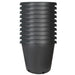 DURAFORCE 10 Pack 15 Gallon Plastic Nursery Pots Heavy Duty Garden Plant Nutrition Pots