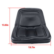 DURAFORCE TM333BL Replacement Universal High-Back Black Lawn Mower Tractor Seat