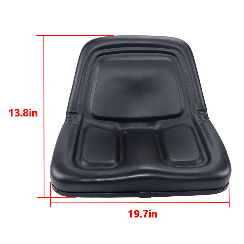 DURAFORCE TM333BL Replacement Universal High-Back Black Lawn Mower Tractor Seat