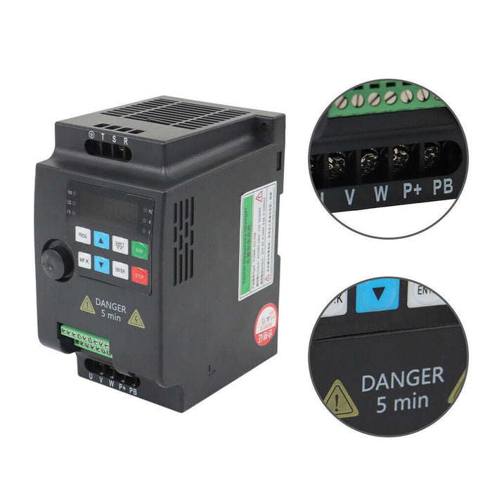 DURAFORCE 3HP 2.2KW Variable Frequency Drive VFD for 3-Phase Motor Speed Control