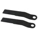 DURAFORCE 2pcs Heavy Duty Steel Mower AR400 For King Skidsteer Brush Hog Cutter Blades