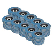 DURAFORCE Flap Disc Sanding Grnding 4-1/2" X 7/8" 40 Grit T29 100 Pcs Premium Zirconia