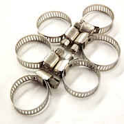 DURAFORCE Hose Clamps 1/2"-3/4" Adjustable Stainless Steel Fuel Clamps 100 Piece New