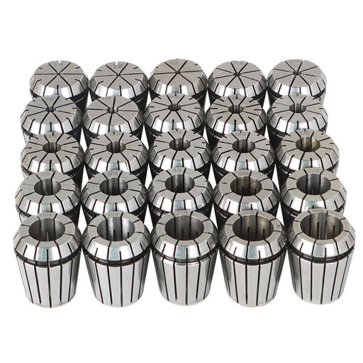DURAFORCE 25 Pack Collet Set ER32 Collet Chuck 1/16 inch-3/4 inch Holder Spring Collet