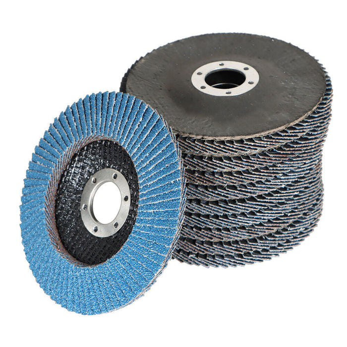 DURAFORCE 100 Pack 80 Grit 4.5''x7/8'' Premium Zirconia Flap Disc Sanding Grinding T29 New