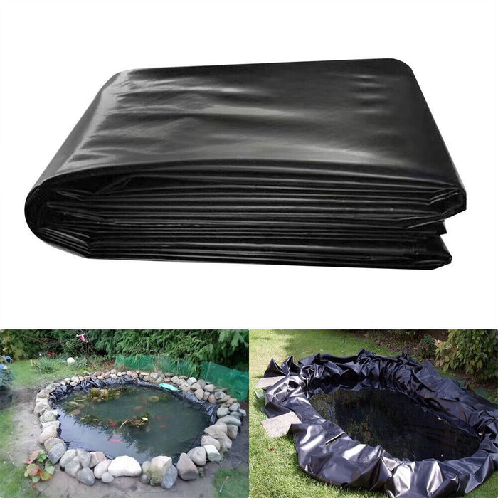 DURAFORCE 10Ft x 13Ft HDPE Fish Liner Pond Liners For Waterfall Koi Pondsand Water Garden