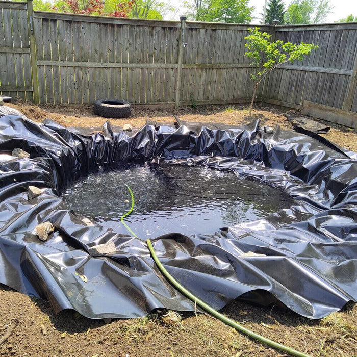 DURAFORCE 10Ft x 13Ft HDPE Fish Liner Pond Liners For Waterfall Koi Pondsand Water Garden