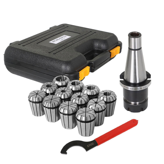 DURAFORCE 14-Pieces ER-32 NMTB 40 Spring Collet Chuck Set Accuracy to .0005" New