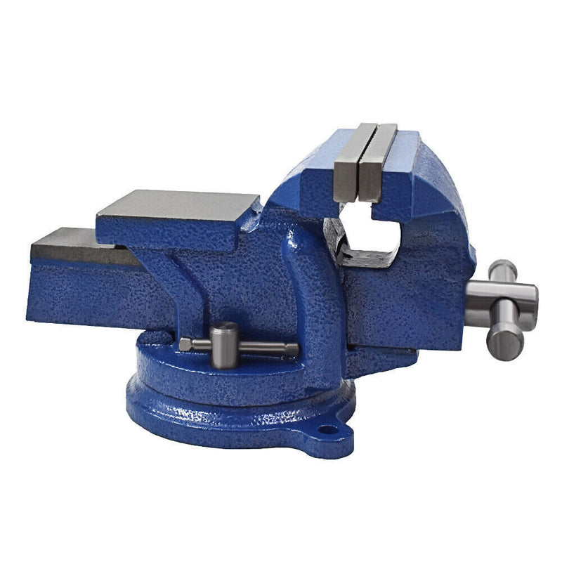 DURAFORCE 6 Inch Heavy Duty Bench Vise with Anvil Swivel Table Top Clamp Locking Base New