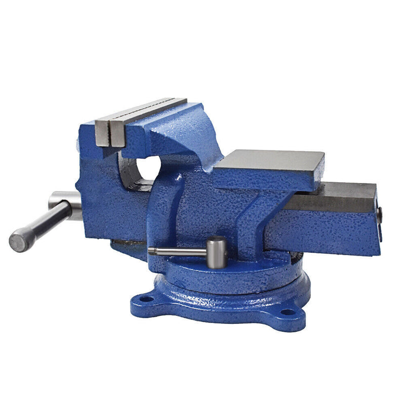 DURAFORCE 6 Inch Heavy Duty Bench Vise with Anvil Swivel Table Top Clamp Locking Base New