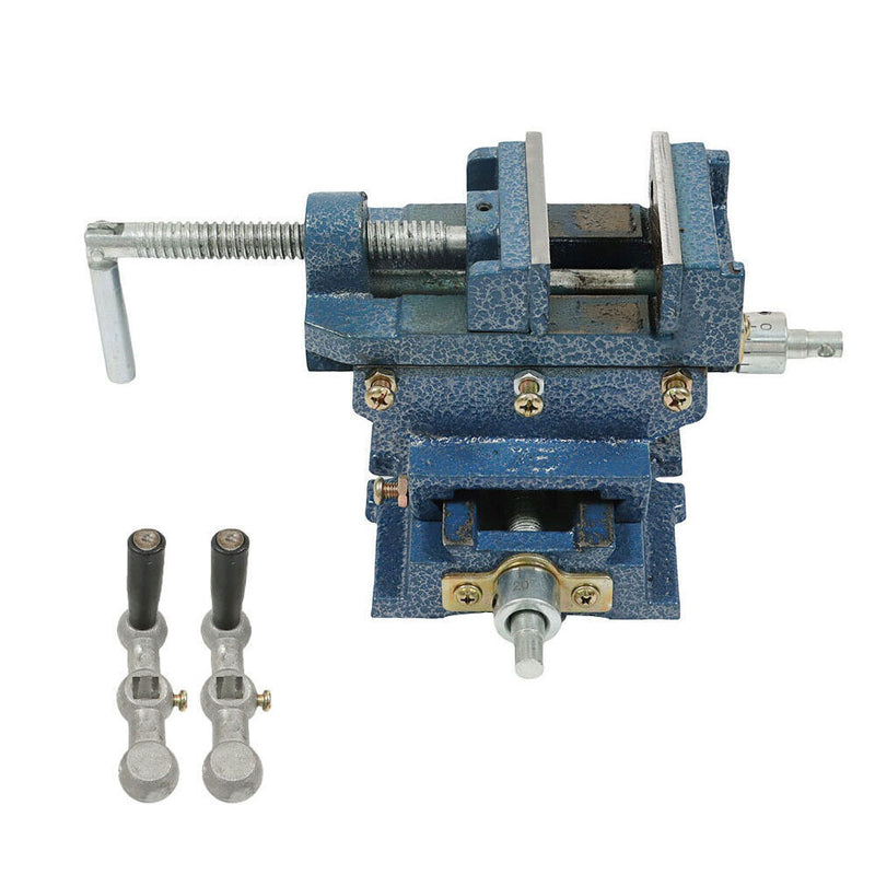 DURAFORCE 3" Cross Sliding Drill Press Vise Slide Vice Heavy Duty Machine Shop Grip Tools