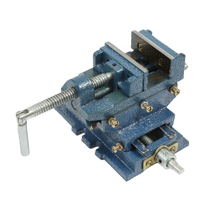 DURAFORCE 3" Cross Sliding Drill Press Vise Slide Vice Heavy Duty Machine Shop Grip Tools