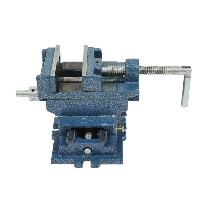 DURAFORCE 3" Cross Sliding Drill Press Vise Slide Vice Heavy Duty Machine Shop Grip Tools