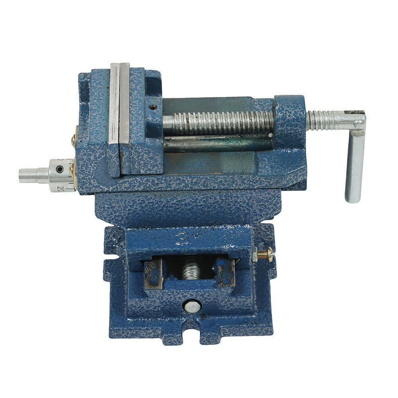 DURAFORCE 3" Cross Sliding Drill Press Vise Slide Vice Heavy Duty Machine Shop Grip Tools