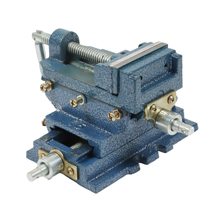 DURAFORCE 3" Cross Sliding Drill Press Vise Slide Vice Heavy Duty Machine Shop Grip Tools