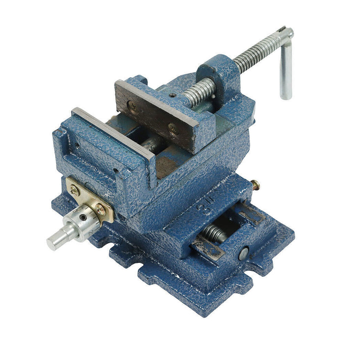 DURAFORCE 3" Cross Sliding Drill Press Vise Slide Vice Heavy Duty Machine Shop Grip Tools