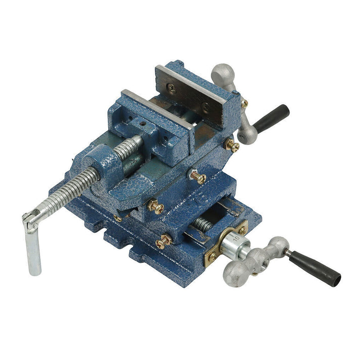 DURAFORCE 3" Cross Sliding Drill Press Vise Slide Vice Heavy Duty Machine Shop Grip Tools