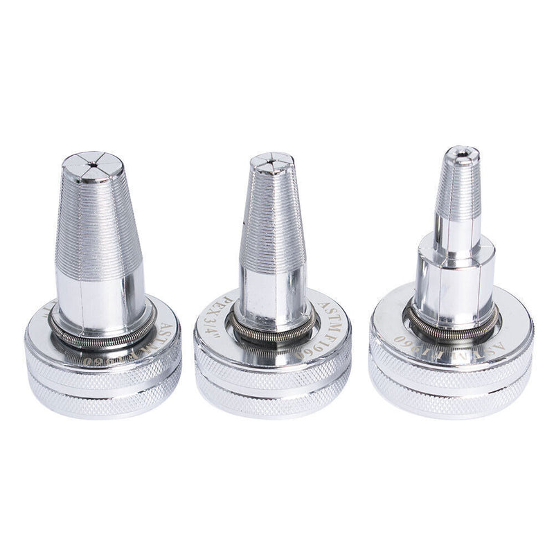 DURAFORCE PEX Expansion Tool Kit Tube Expander And 1/2" 3/4" 1" Expander Heads With Case