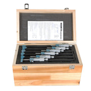 DURAFORCE 0.0001" Precision Outside Micrometer 6Pcs Set 0-6" Carbide Standards Set