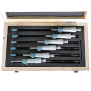 DURAFORCE 0.0001" Precision Outside Micrometer 6Pcs Set 0-6" Carbide Standards Set