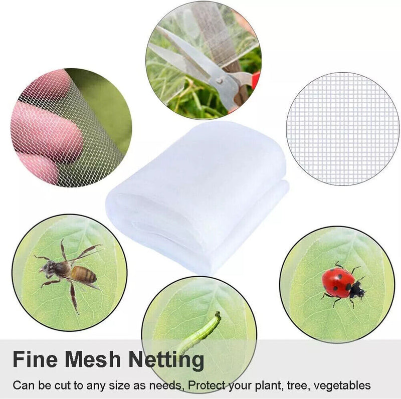 DURAFORCE Mosquito Garden Bug Insect Netting Barrier Bird Net Plant Protect Mesh 10x30FT