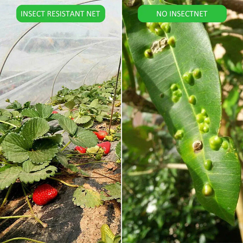 DURAFORCE Mosquito Garden Bug Insect Netting Barrier Bird Net Plant Protect Mesh 10x30FT