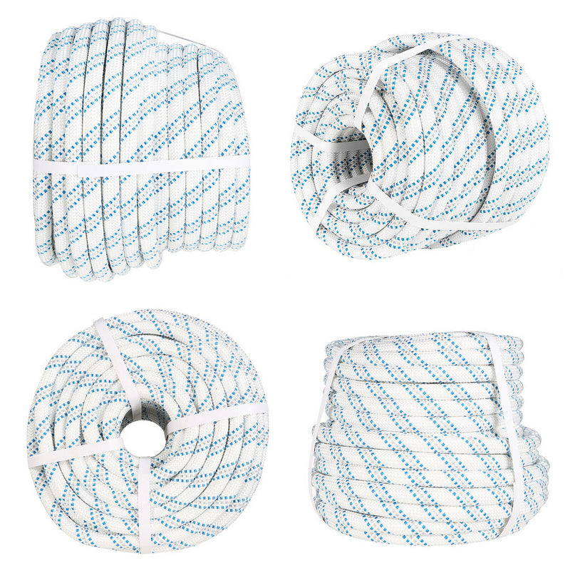 DURAFORCE 5/8" × 150' Double Braid Nylon Polyester Arborist Bull Rope Pulling Rigging Line