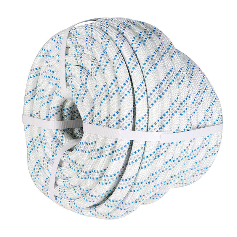 DURAFORCE 5/8" × 150' Double Braid Nylon Polyester Arborist Bull Rope Pulling Rigging Line