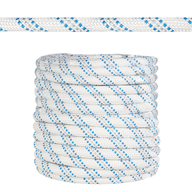 DURAFORCE 5/8" × 150' Double Braid Nylon Polyester Arborist Bull Rope Pulling Rigging Line
