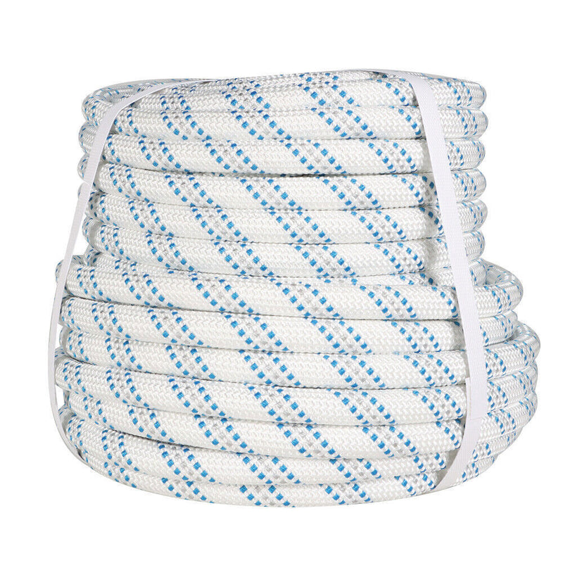 DURAFORCE 5/8" × 150' Double Braid Nylon Polyester Arborist Bull Rope Pulling Rigging Line