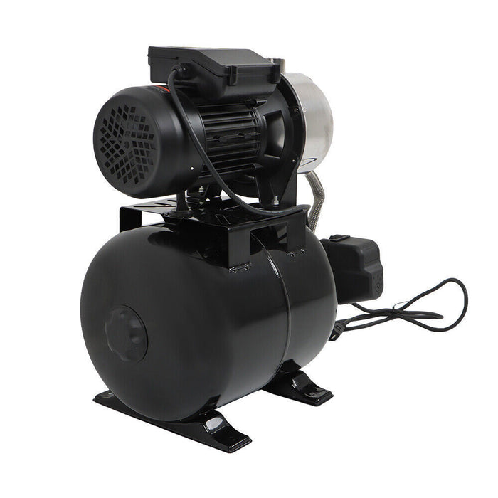 DURAFORCE 1.6HP 1320GPH 115V Shallow Well Pump Stainless Steel Pump With Pressure Tank