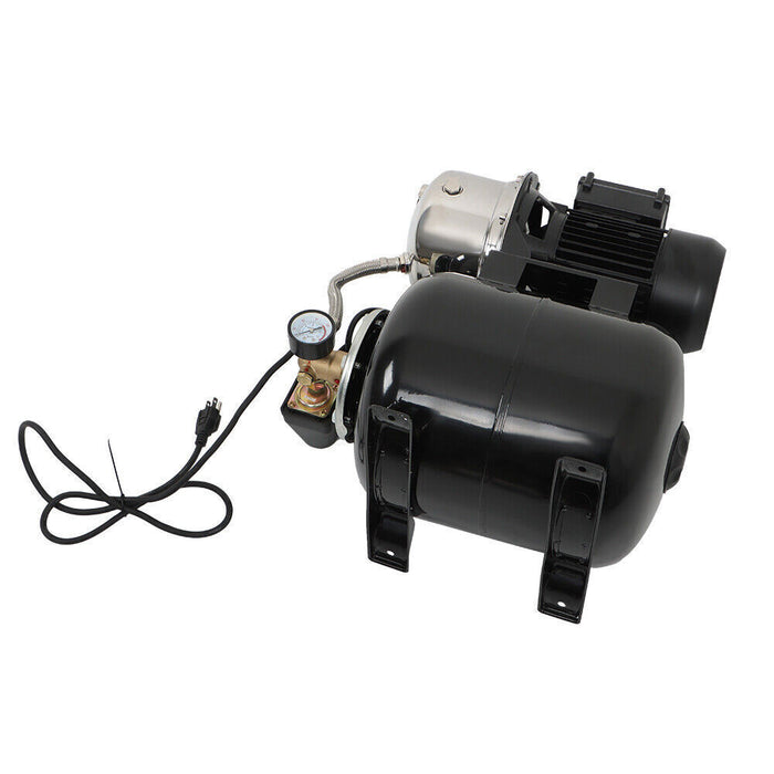 DURAFORCE 1.6HP 1320GPH 115V Shallow Well Pump Stainless Steel Pump With Pressure Tank