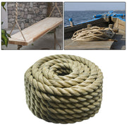 DURAFORCE Manila Rope 1"×50' PP 3 Strand Twisted Rope Arborist Bull Rope Climbing Rope