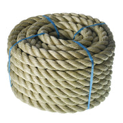 DURAFORCE Manila Rope 1"×50' PP 3 Strand Twisted Rope Arborist Bull Rope Climbing Rope