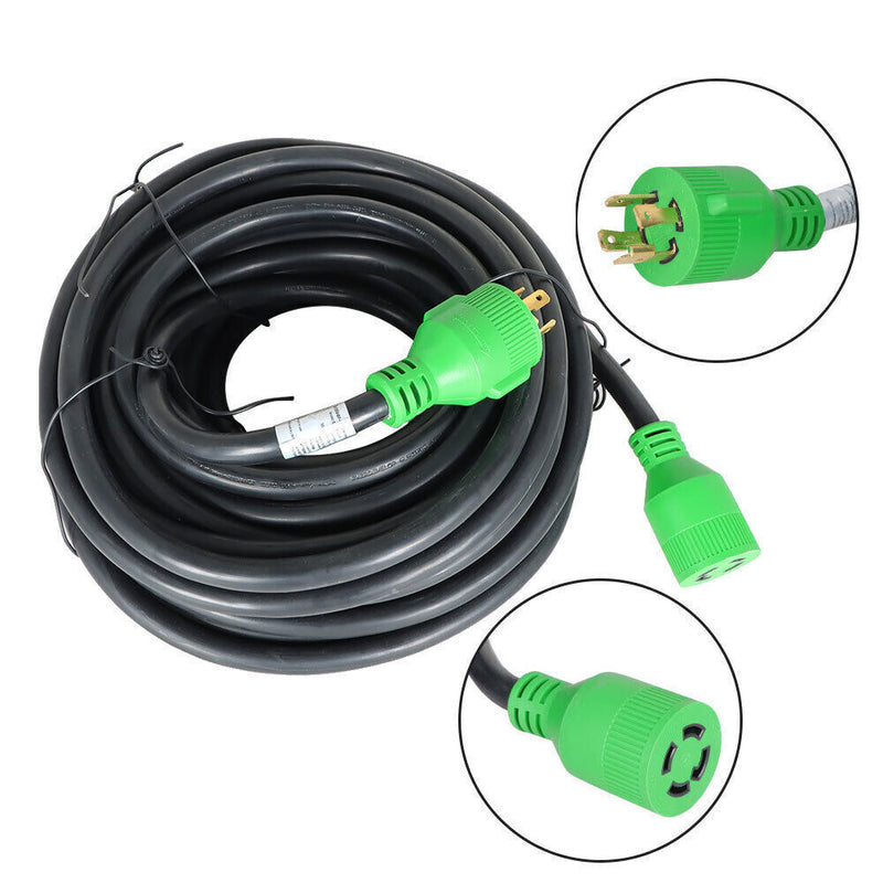 DURAFORCE Generator Extension Cord 75 Ft 4 Prong Power Cable 10 4 30 Amp