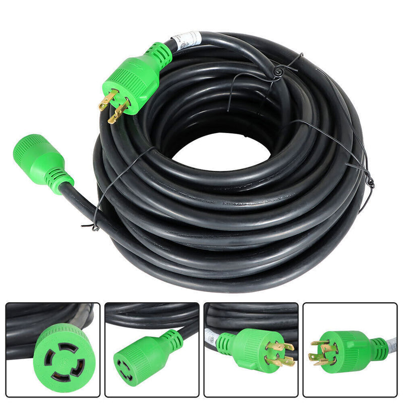 DURAFORCE Generator Extension Cord 75 Ft 4 Prong Power Cable 10 4 30 Amp