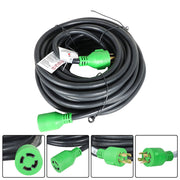 DURAFORCE Generator Extension Cord 75 Ft 4 Prong Power Cable 10 4 30 Amp