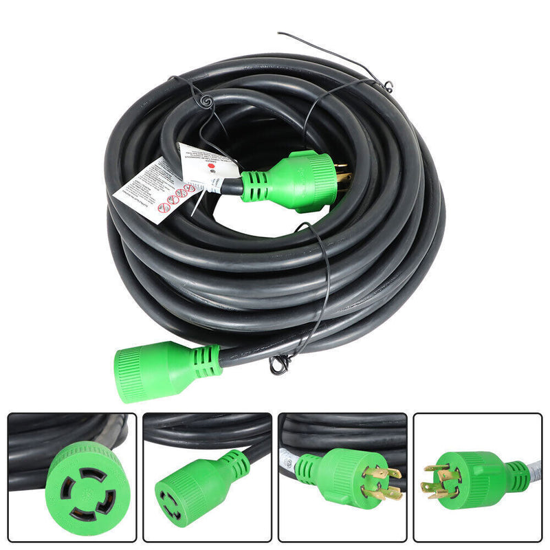 DURAFORCE Generator Extension Cord 75 Ft 4 Prong Power Cable 10 4 30 Amp