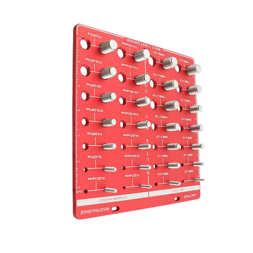 DURAFORCE Nut and Bolt Thread Checker 28 Thread Identifier Gauge Inch and Metric Screw