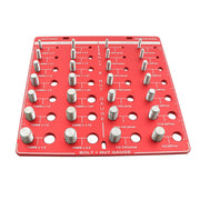 DURAFORCE Nut and Bolt Thread Checker 28 Thread Identifier Gauge Inch and Metric Screw