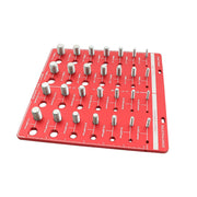 DURAFORCE Nut and Bolt Thread Checker 28 Thread Identifier Gauge Inch and Metric Screw