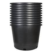 DURAFORCE Large 10 Gallon Plant Flower Container 10PCS Plastic Nursery Pot Heavy Duty