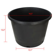 DURAFORCE Large 10 Gallon Plant Flower Container 10PCS Plastic Nursery Pot Heavy Duty