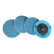 DURAFORCE 50 Pieces 2" 36 Grit Zirconia Roll Lock Die Grinder Sanding Grinding Disc New