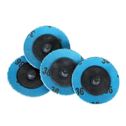 DURAFORCE 50 Pieces 2" 36 Grit Zirconia Roll Lock Die Grinder Sanding Grinding Disc New